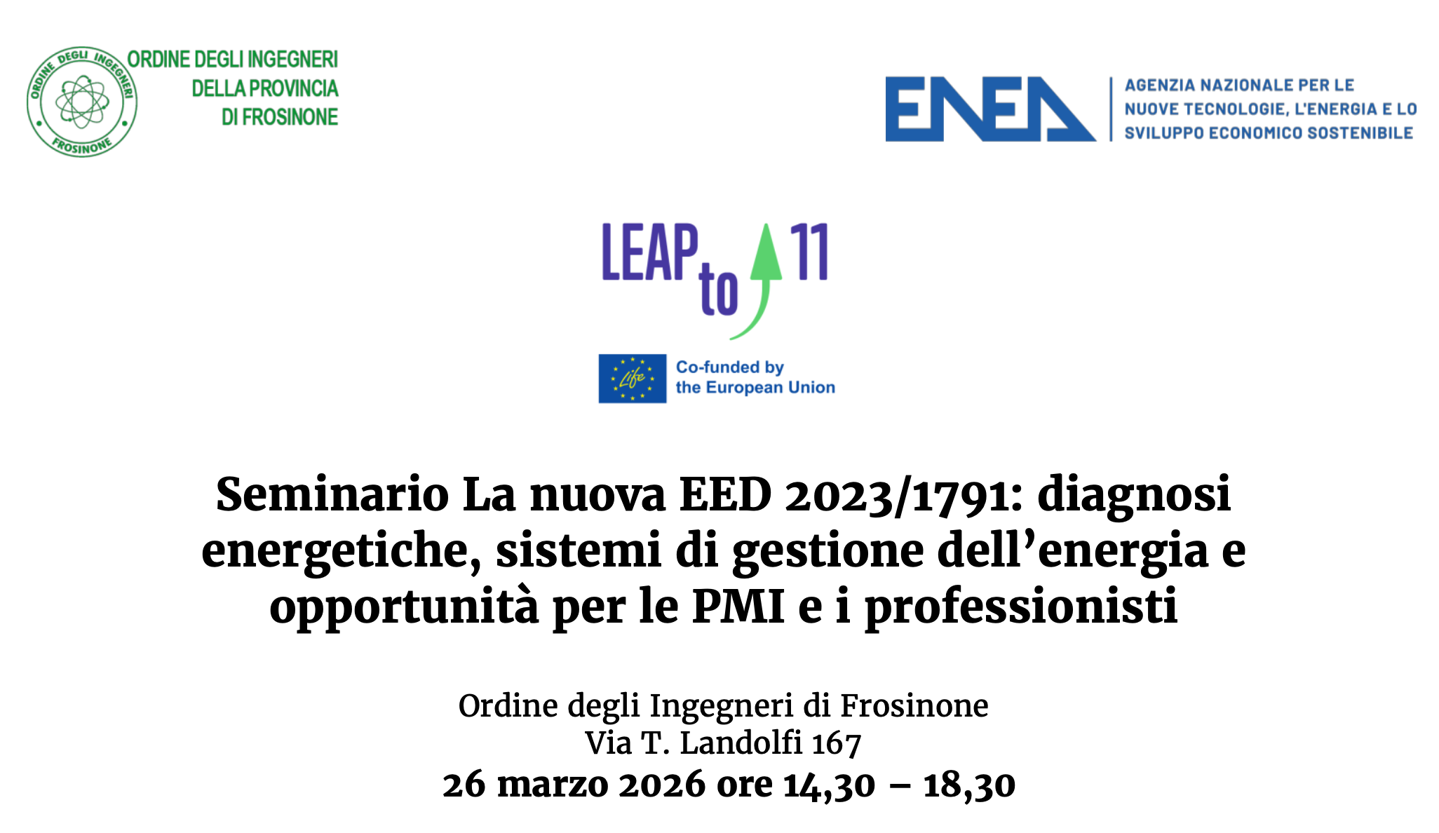 La nuova EED 2023/1791: diagnosi energetiche, sistemi di gestione dell'energia e opportunit&agrave; per le pmi e i professionisti